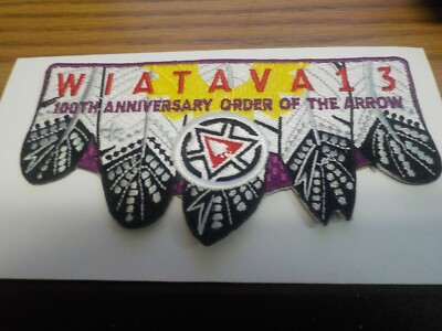 Order of the Arrow: Wiatava Lodge 13, 2015  100th Ann flap