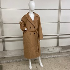 Gap Relaxed Wool Wrap Coat Women's Size L Brown 742349