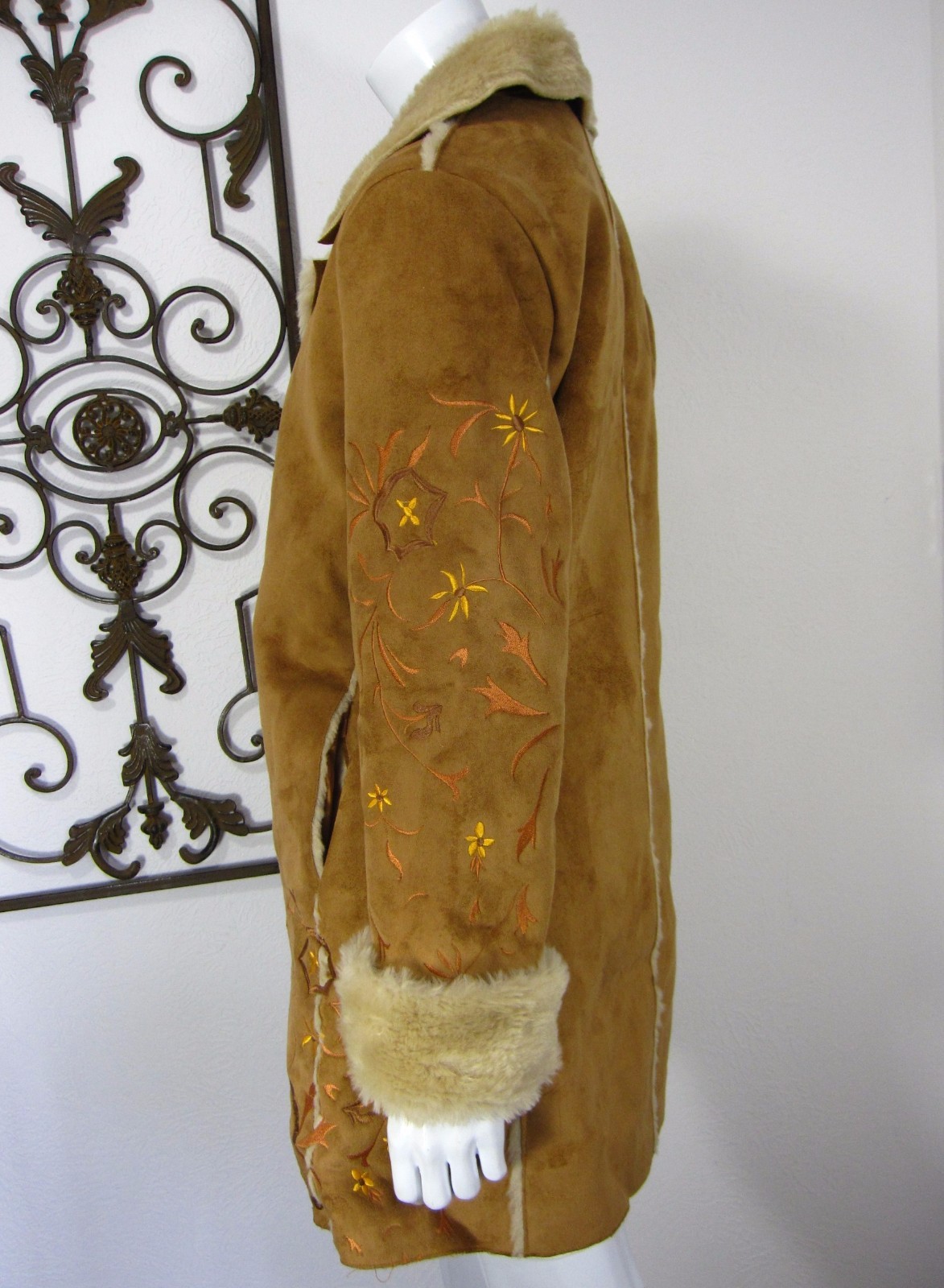 AZIZ Long Sleeve Button Down Basic Coat Size L La… - image 5