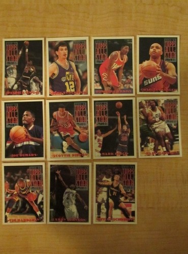 1993-94 Topps Basketball Series 1 and 2 Near Complete Set 357/396 - Picture 7 of 12