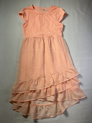 Wonder Nation Double Ruffle Fit and Flare Dress Orange XXL 18 | eBay Wonder Nation Double Ruffle Fit and Flare Dress Orange XXL 18 | eBay
