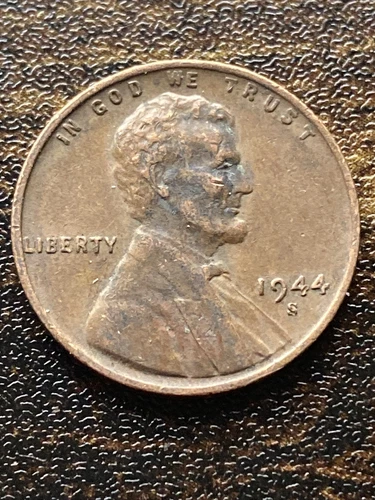 1944 San Francisco S Lincoln Wheat Penny Cent Actual Coin TK3295*
