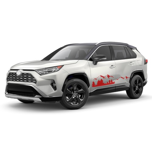 Calcomanía de gráficos de montaña para puerta compatible con Toyota Rav4 - Imagen 6 de 15