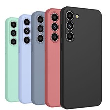 For Samsung Galaxy S23 S22Plus S24 Ultra S24 FE Silicone Case Phone Cover Glass