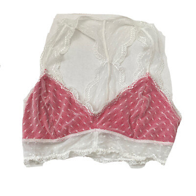 Honeydew Women Lace Bralette Bra Red/White Size S 7052 | eBay