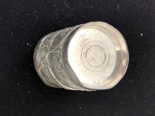 VTG Silver tone metal shot glass/container, Wilhem Tell Kapelle, Lowe Von Luzern - Picture 7 of 8