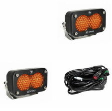 Baja Designs 2" S2 Pro Factory Amber Work/Scene Beam LED Lights Pair