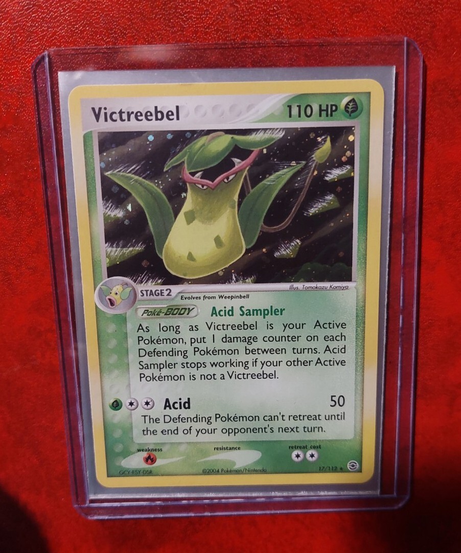 2004 Pokemon EX Fire Red Leaf Green Victreebel Rev Holo 17/112 Card