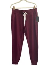 NWT PJ Salvage Medium Port Maroon Wine Ski Club Jogger Lounge Pants #PQ27/48/54