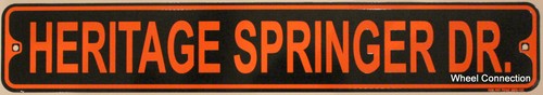 "Metall Straßenschild Erbe Springer Antrieb Harley Rider Biker Bar Dekor 3""x18"" - Bild 2 von 2