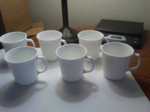 Winter Frost White Corning mugs D handle