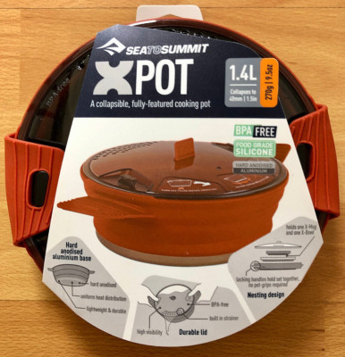 Kochset Sea To Summit X-Pot Small 1.4L Orange / Rust