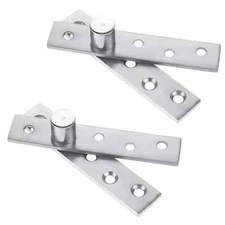2 Pack Door Pivot Hinge 180°Rotation Hidden Door Hinge Concealing Door Hinge ...