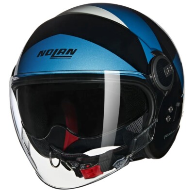 N2OR1　N2BK1 Nolan N21 Visor Tangente Open Face Motorcycle Helmet - Black