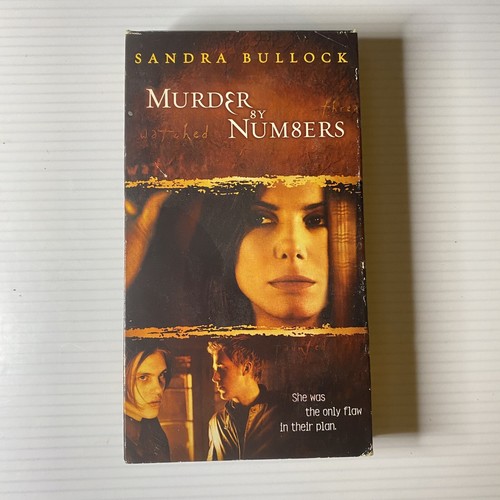 Murder by Numbers, Sandra Bullock, VHS Tape, Vintage Video, Movie 2002