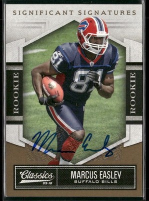 2010 Panini Classics #168 Marcus Easley Significant Signatures Gold AUTO #/499