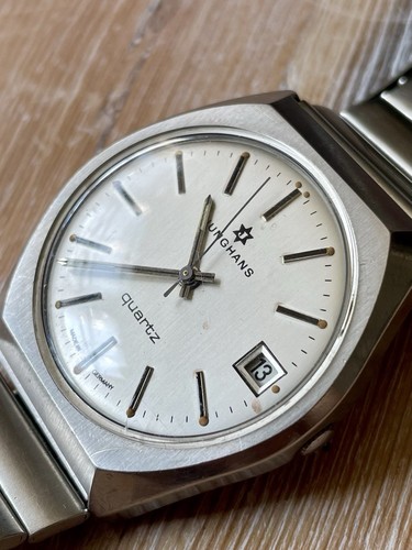 Junghans vintage 667.70 quartz 1976-80 37mm WORKING - Picture 15 of 15