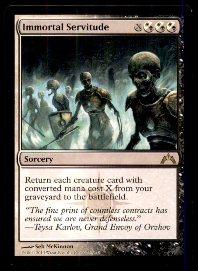 Immortal Servitude LP Light Play Gatecrash MTG [11931]