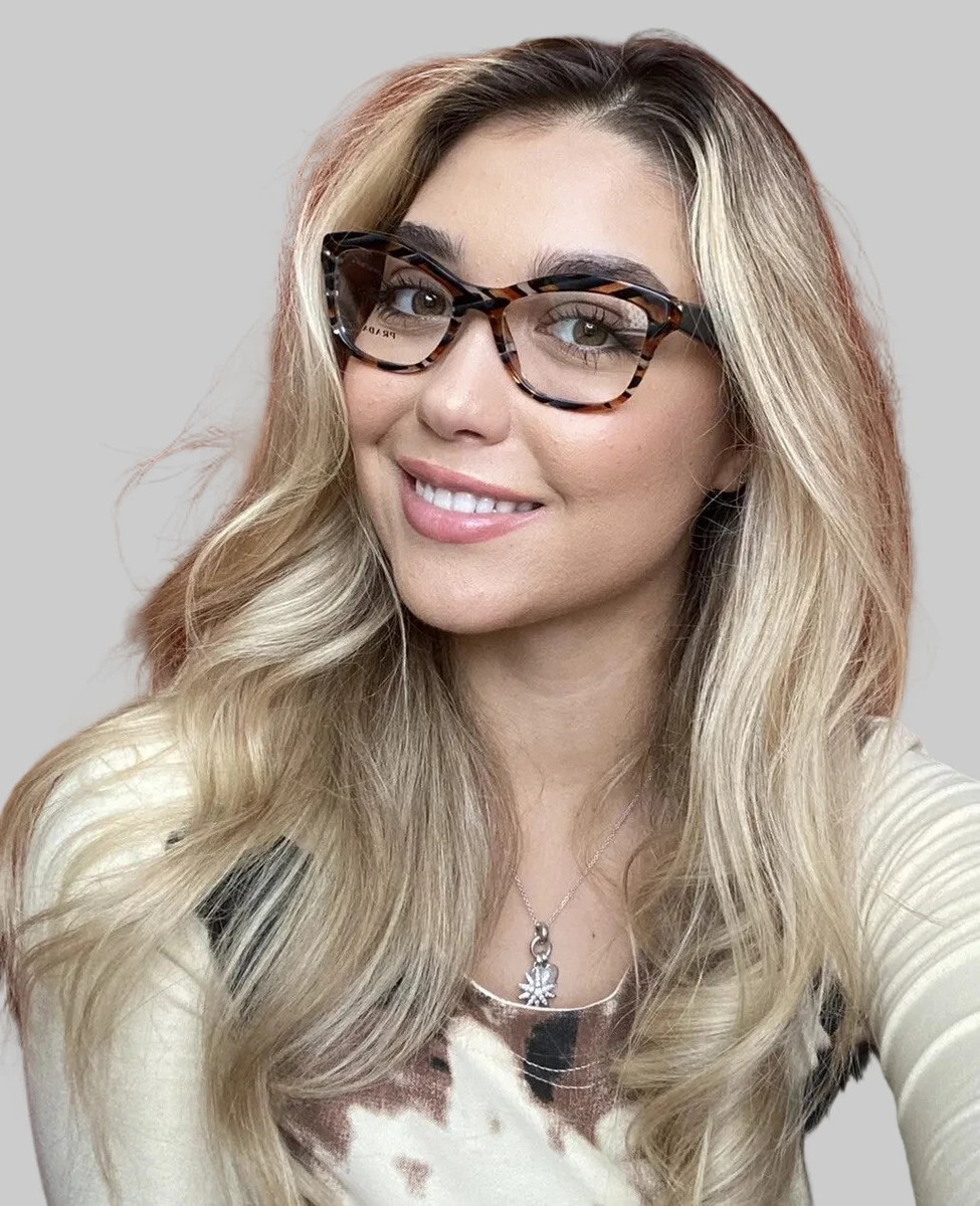 New PRADA VPR 29R NAV-1O1 52mm Cat Eye Women display picture 3