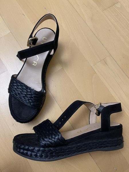 Women Unisa Heels Black Suede 36.5