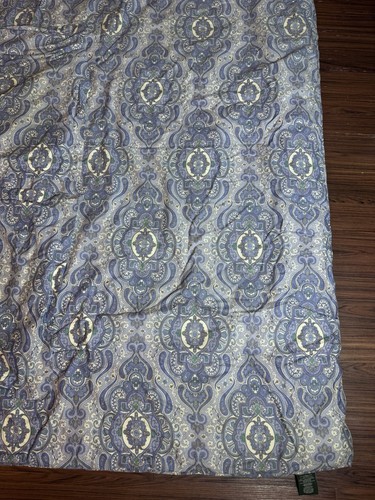 Ralph Lauren Colchester Mist Paisley QUEEN Comforter 3 Pc SET Blue Tan Rare - Picture 9 of 24