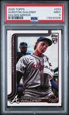 2025 Topps #253 Hurston Waldrep Golden Mirror PSA 9