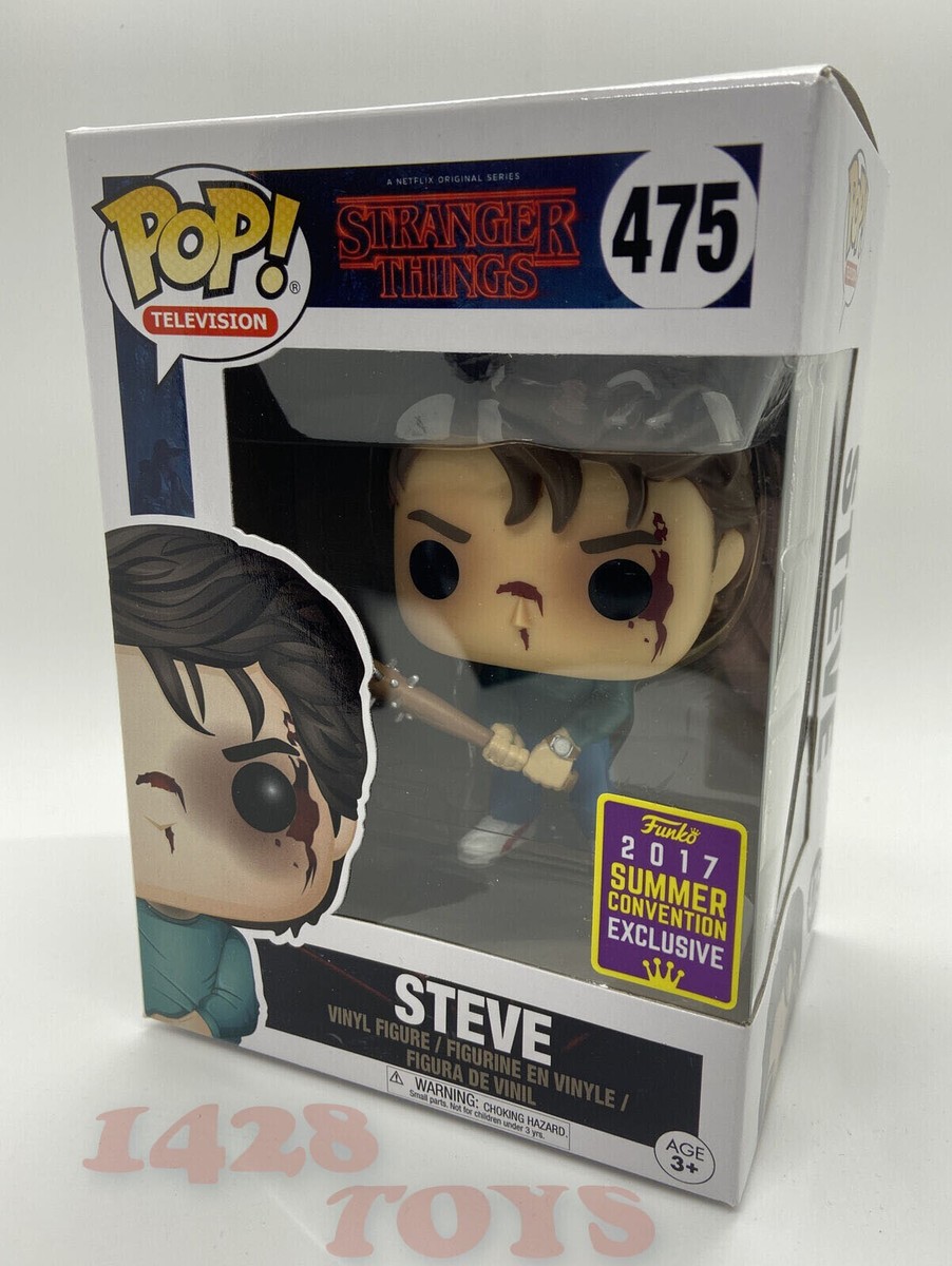 Funko POP Bloody Steve Bat 475 Stranger Things SDCC 2017 Exclusive