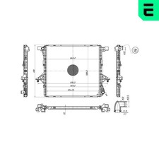 Motorkühler Wasserkühler ERA 673347 für VW AMAROK 2HA 2HB S1B S6B S7A S7B AGD