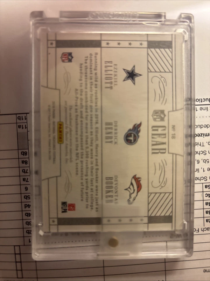 2016–17 Panini National Treasures игровое снаряжение тройные автографы - Изображение 2 из 2