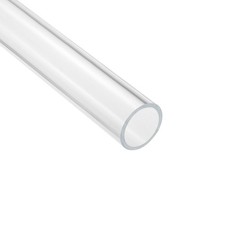 Acrylic Pipe Clear Rigid Round Tube 41mm ID 45mm OD 14"