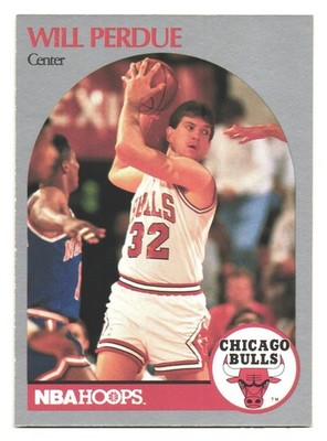 1990-91 NBA Hoops Basketball Chicago Bulls Will Perdue