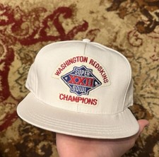 Vtg 80s Washington Redskins Super Bowl XXII Champions AJD SnapBack Hat NOS