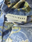 Pottery Barn Floral Mum Duvet Cover Denim Blue Queen EUC — photo 3