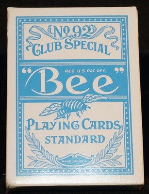 1 Deck Sahara Playing Bee Cards No 92 CLUB SPECIAL Light Blue