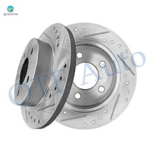 Rear Drilled Slotted Brake Disc Rotors 266.95mm For 1994-2004 Ford Mustang