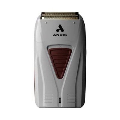 Andis ProFoil Foil Head Rechargeable 2-Head Facial Shaver White/Red Kit