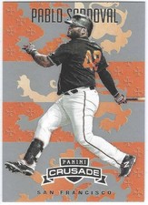 Pablo Sandoval 2025 Panini Crusade Base Silver Parallel SP #176 SF Giants