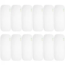 Reusable Soft 4 Layers 12 Pack Inserts for Baby Cloth Diaper,High Absorbing W...