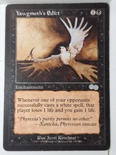 Yawgmoth's Edict - Urzas Saga - Magic the Gathering MTG Nice!