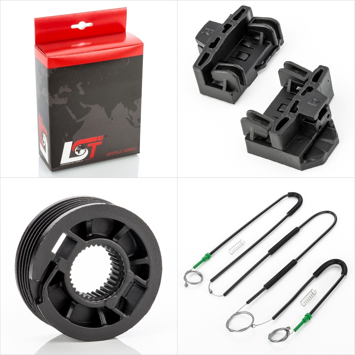 Window Regulator Repair Kit Front Right - for VW LUPO 6X1 6E1