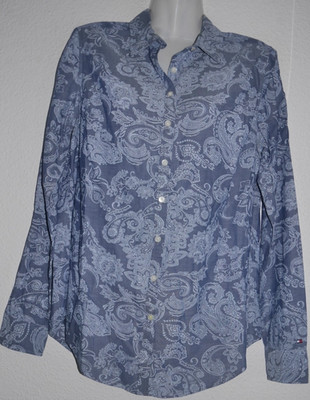 TOMMY HILFIGER Damen Hemdbluse, Bluse, Tunika, Hemd, Gr. 6, 34-36 NEUw.