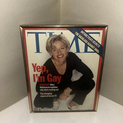 Ellen Degeneres Time Magazine - 1997 Just The Cover Not The Whole Magazine