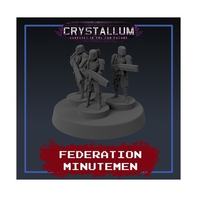 Gaddis SciFi Minis 15mm Federation Minutemen Pack New