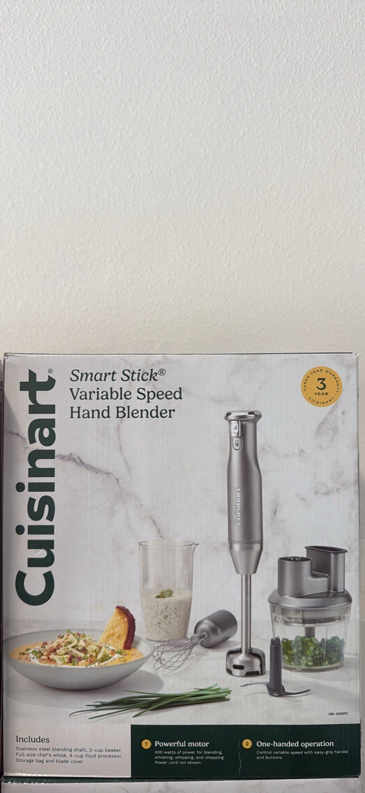 Cuisinart Smart Stick Variable Speed Hand Immersion Blender 