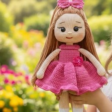 Lily Crochet Doll, Handmade Crochet Amigurumi Doll Gift, Amigurumi Doll
