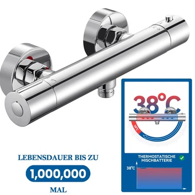 AURALUM MAX Brausethermostat Duscharmatur Mischbatterie Dusche Duschthermostat Armatur Bad