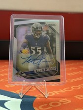 2025 Panini Prizm Autograph Terrell Suggs #93 Baltimore Ravens