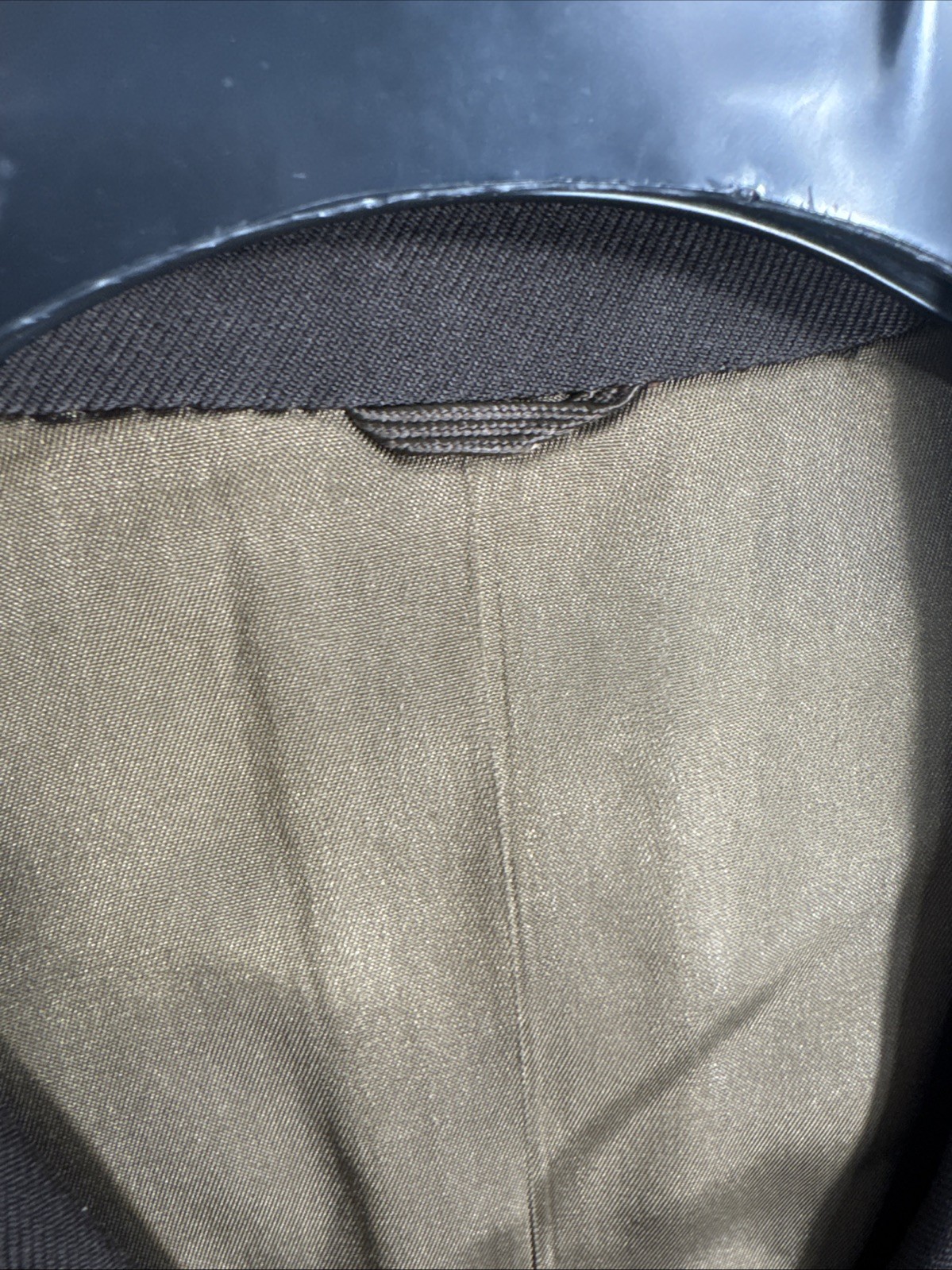 @@ Vintage American Craftsman 40R Chocolate 2 Piece Suit 33x31 Gaberdine Poly