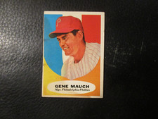1961  TOPPS #219  GENE MAUCH  PHILLIES   GOOD+