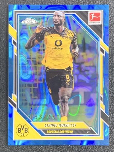 Serhou Guirassy 2025-26 Topps Chrome Bundesliga Blue Lava Base /150 #22